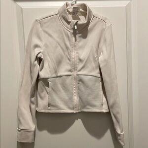 All in Motion Cream Bomber Jacket